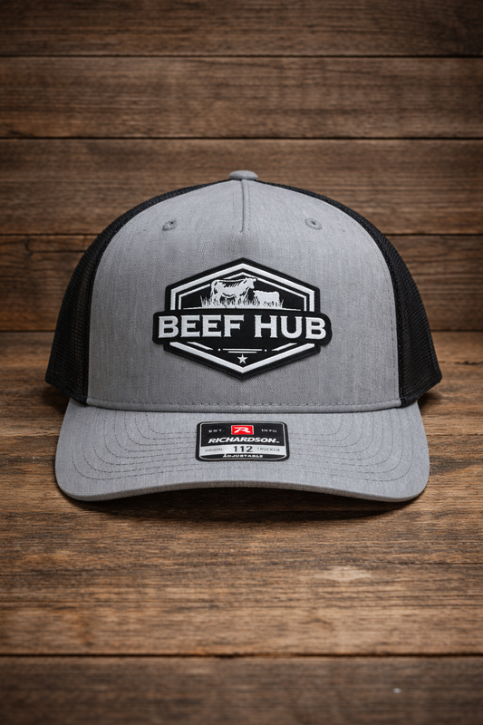 Beef Hub Richardson 112 Trucker Hat – Grey/Black