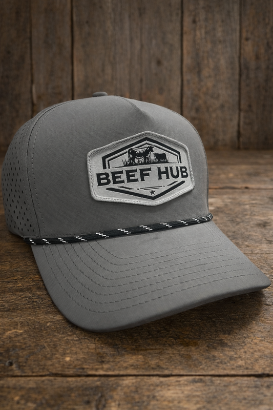 Beef Hub Gray Zapped 5-Panel Performance Rope Hat