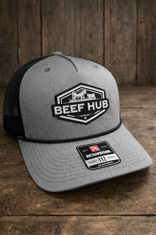 Beef Hub Richardson 112 Trucker Hat – Grey/Black